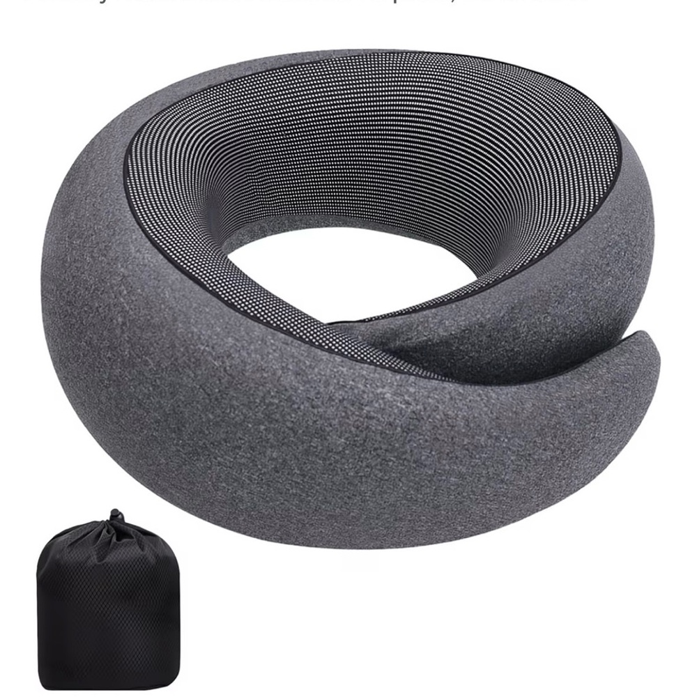 Gray Travel Neck Pillow